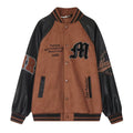 Embroidered Suede Bomber Jacket