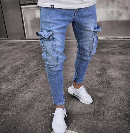 Cargo Hole Denim Jeans