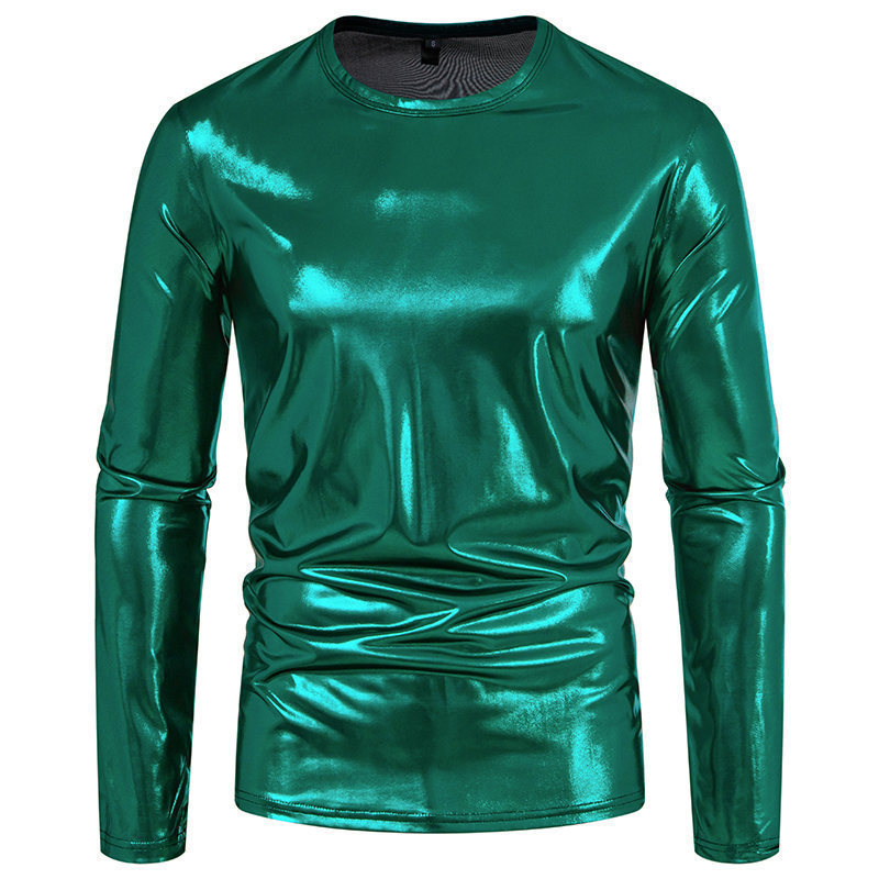 Long-Sleeve Glossy T-Shirt