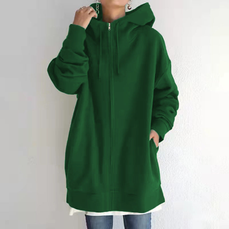 Fuzzy Zip-Up Hoodie