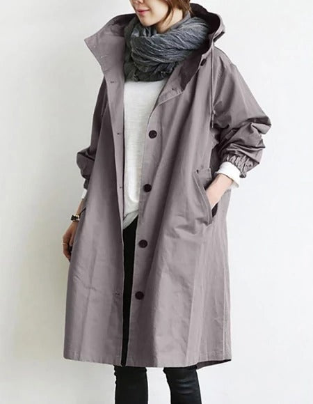 Urban Breeze Oversized Windbreaker Coat