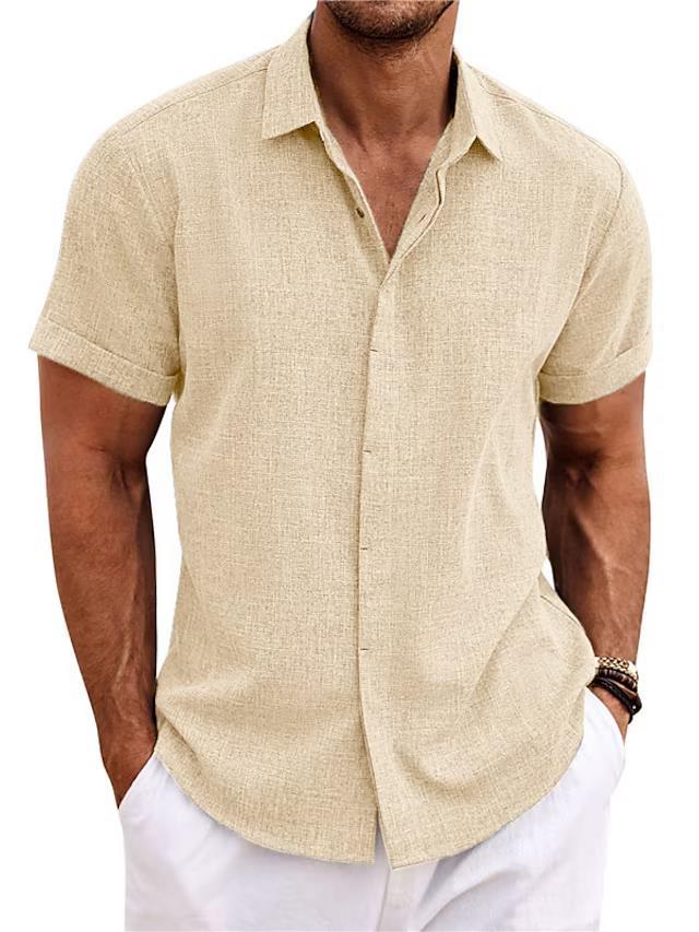 Loose Linen Short Sleeve T-Shirt