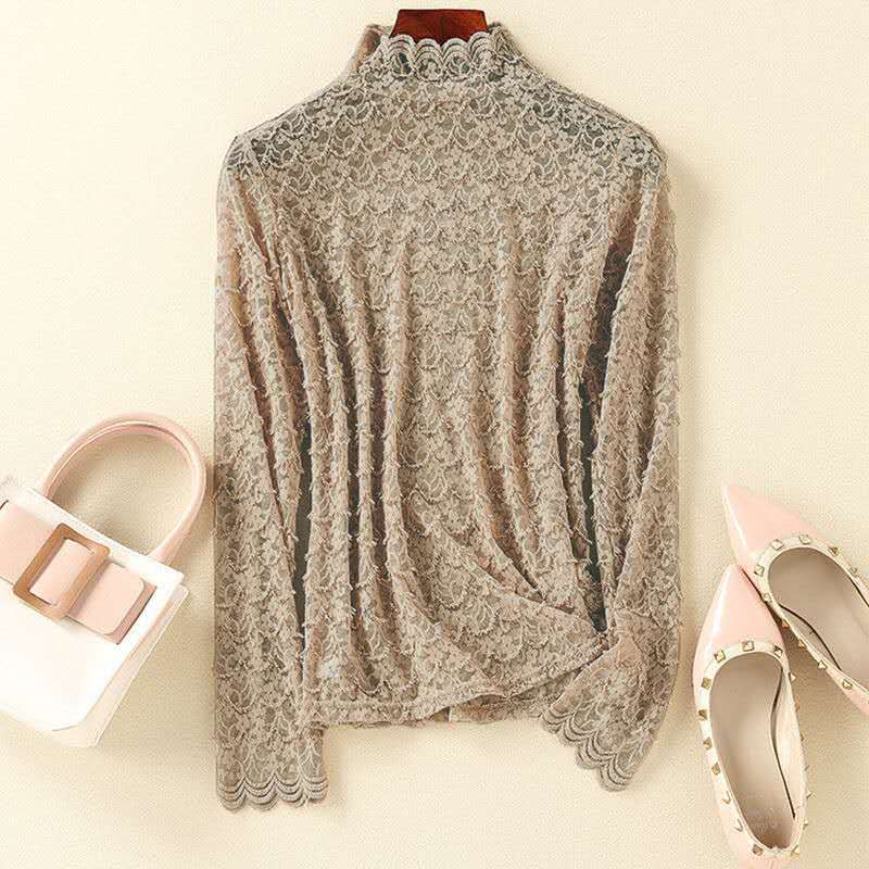Sheer Mesh Long Sleeve Top
