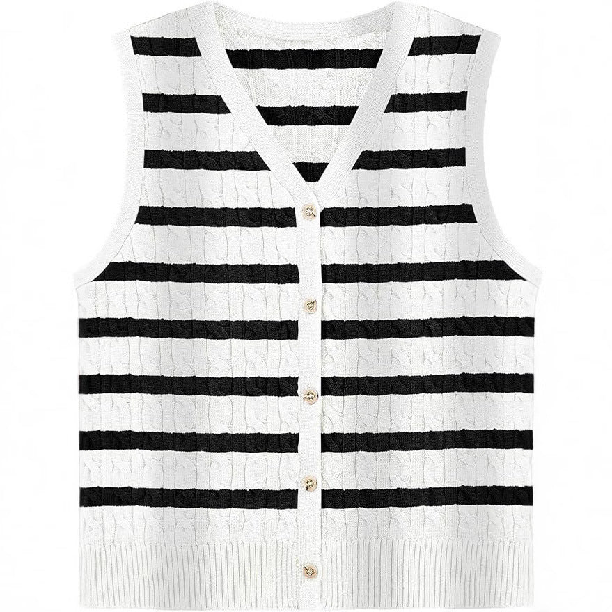 Twist & Layer Knit Vest