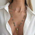 Hip Hop Geometric Teardrop Pendant Necklace