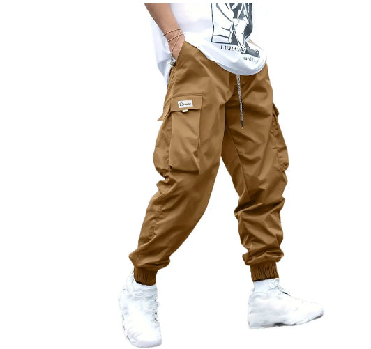 Drawstring Multi-Pocket Cargo Pants
