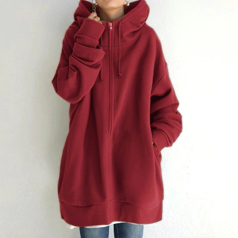 Fuzzy Zip-Up Hoodie