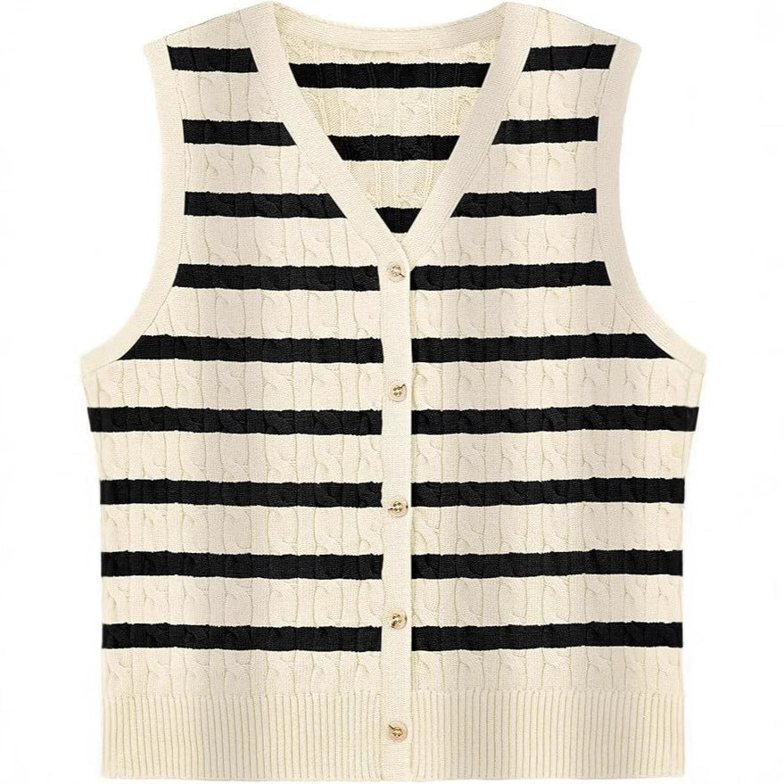Twist & Layer Knit Vest