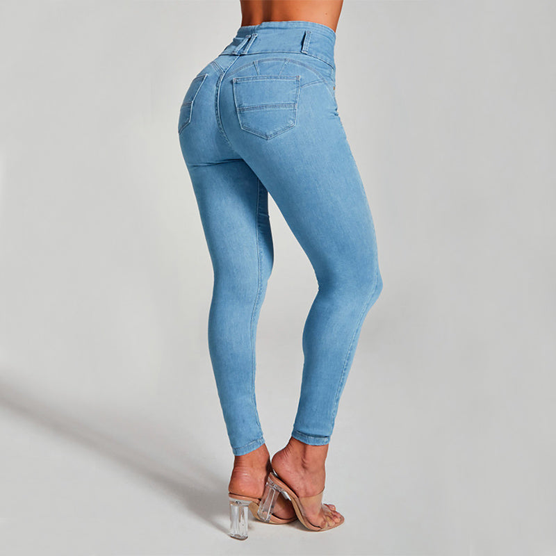 High Waist Sculpting Skinny Jeans
