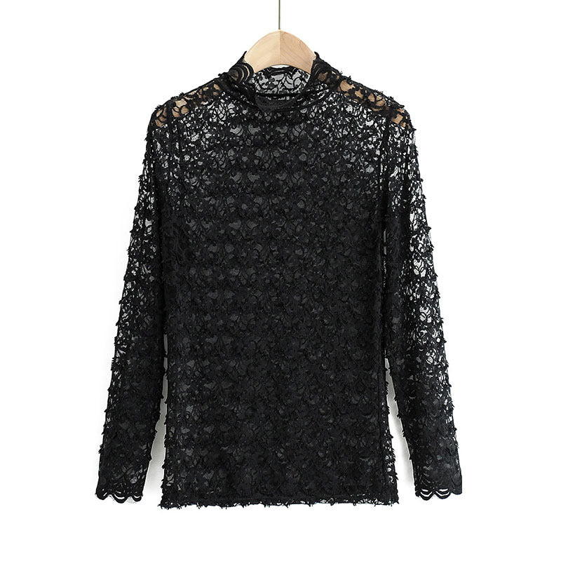 Sheer Mesh Long Sleeve Top