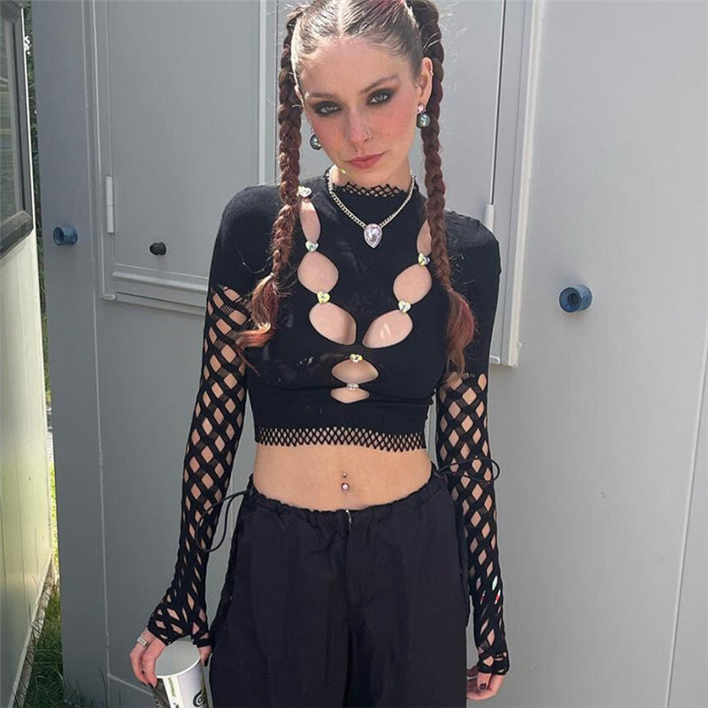 Fashion Mesh Long-Sleeve Doublet
