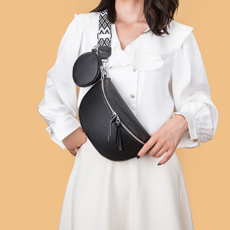 Genuine Leather Crossbody Belt Bag