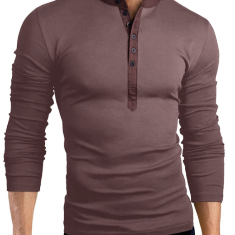 Long Sleeve V-Neck Slim Fit T-Shirt