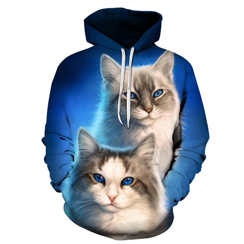 3D Cute Kitten Hoodie