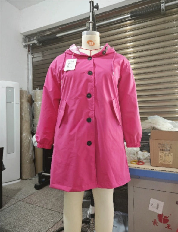 Urban Breeze Oversized Windbreaker Coat