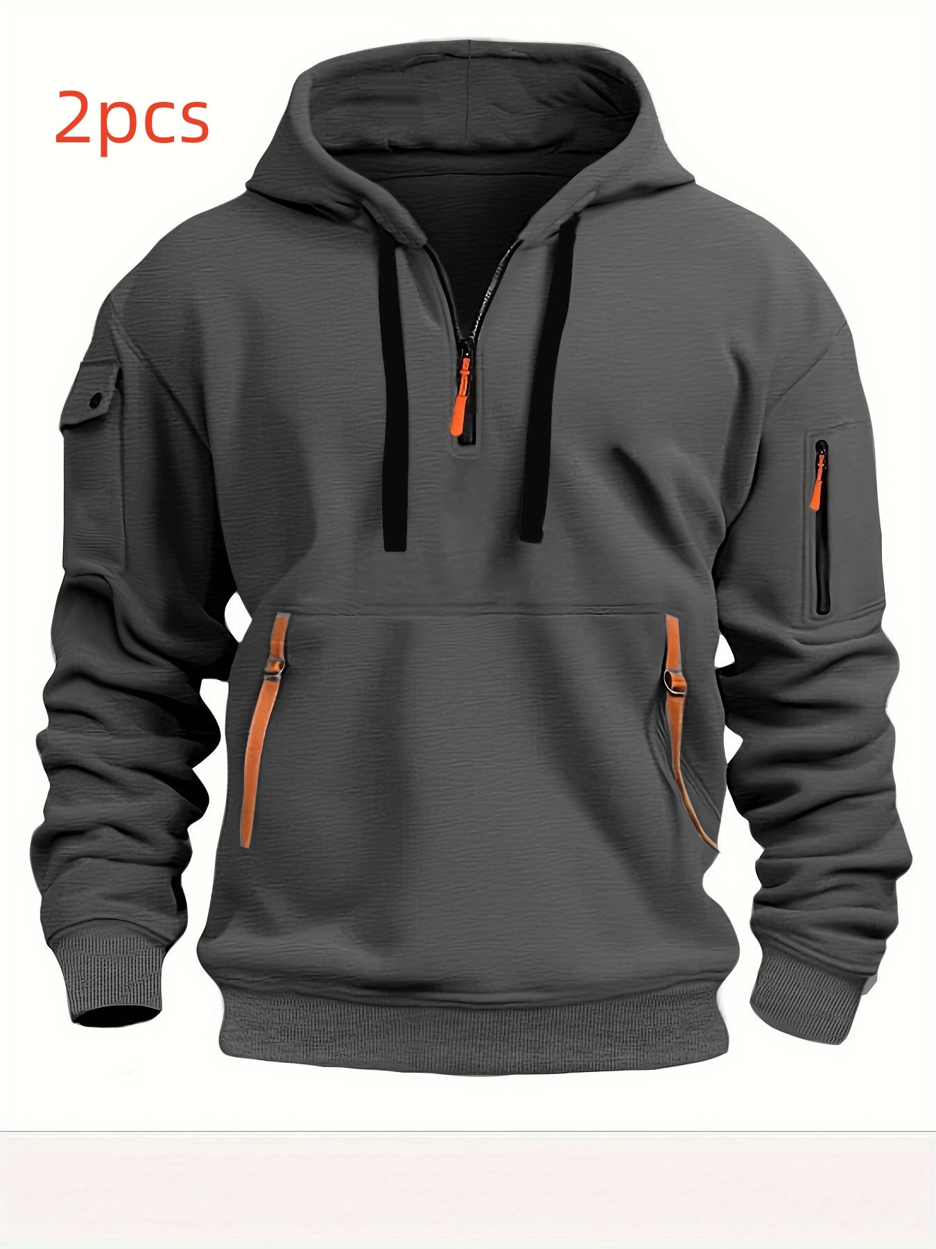 Dropped Shoulder Hooded Sweatshirt