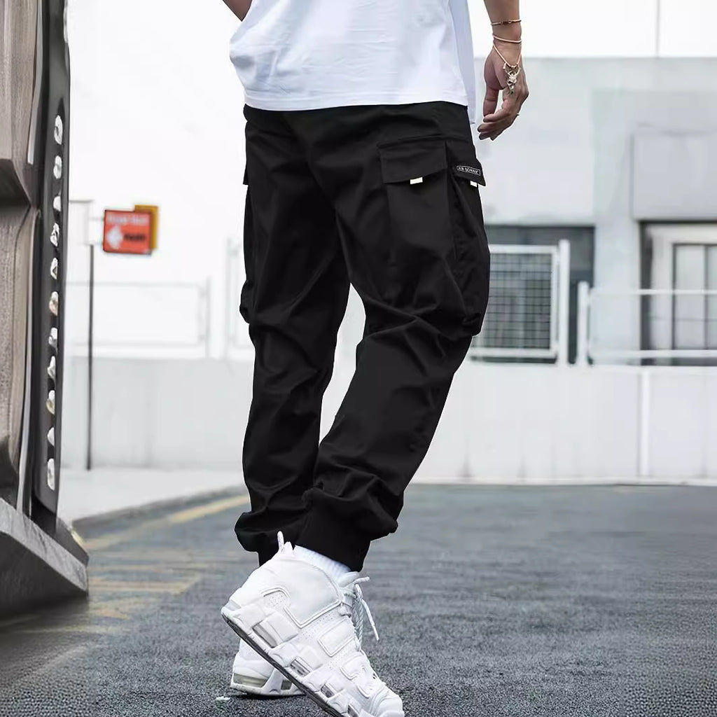 Drawstring Multi-Pocket Cargo Pants