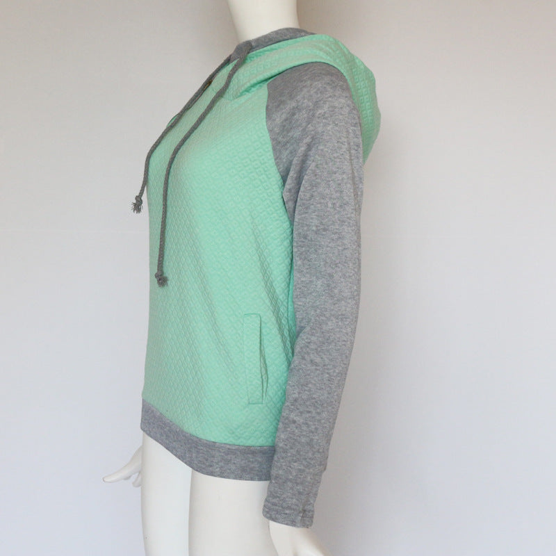 Diagonal Zip-Up Hoodie
