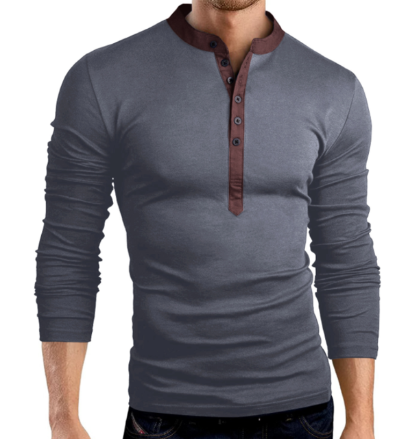 Long Sleeve V-Neck Slim Fit T-Shirt