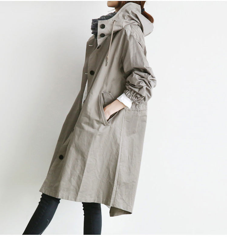 Urban Breeze Oversized Windbreaker Coat