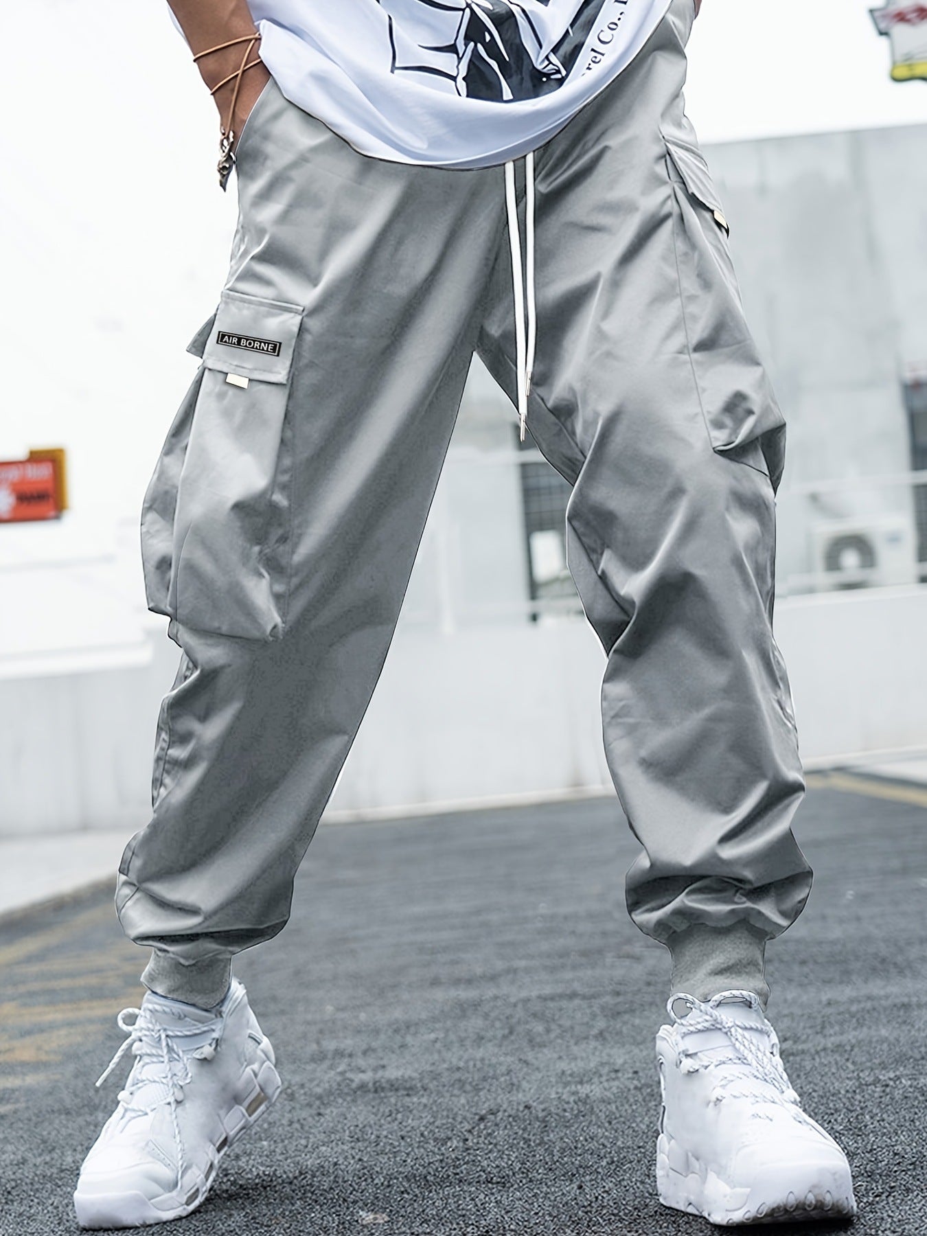 Drawstring Multi-Pocket Cargo Pants