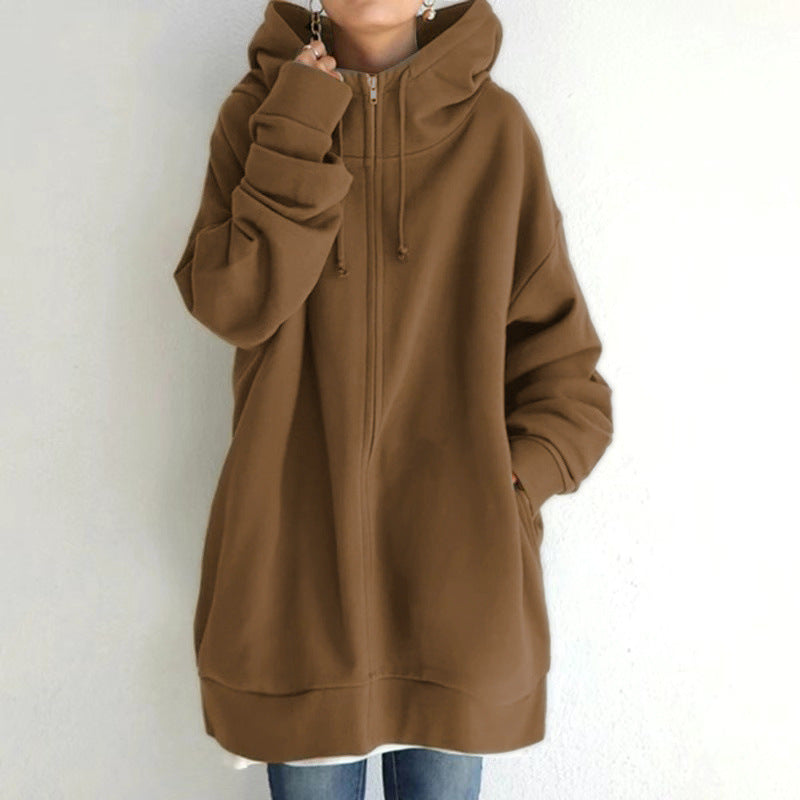 Fuzzy Zip-Up Hoodie