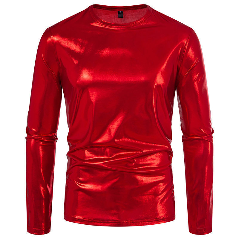 Long-Sleeve Glossy T-Shirt