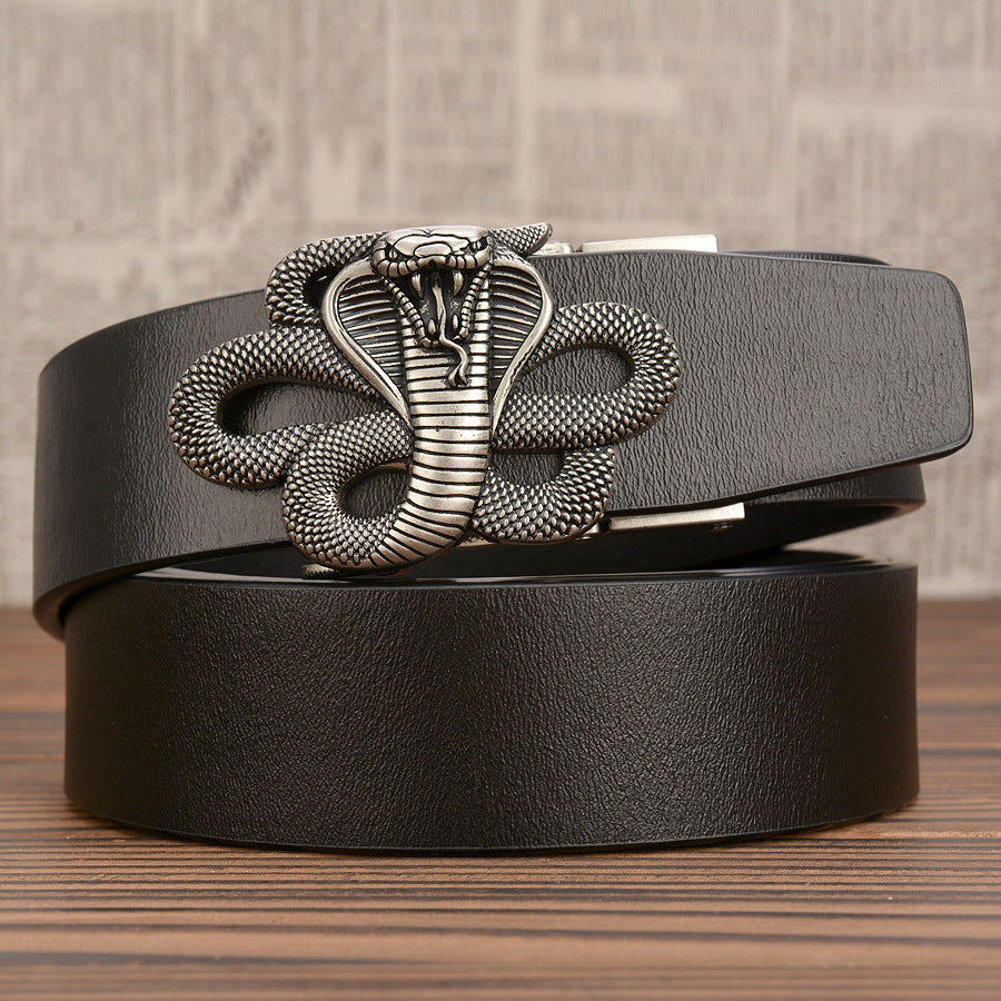 Cobra Leather Automatic Buckle Belt