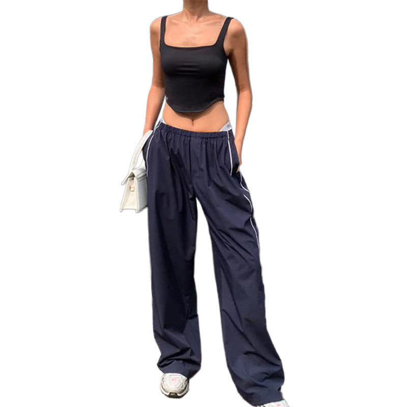 Street Style Ankle-Tied Trousers