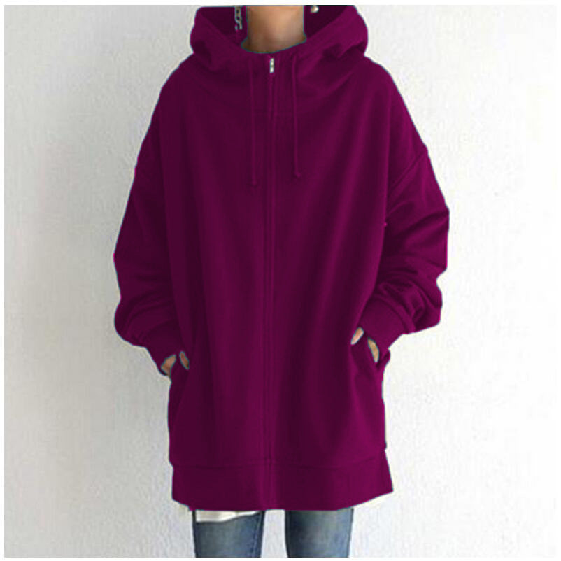 Fuzzy Zip-Up Hoodie