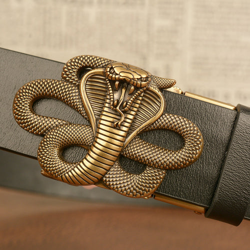 Cobra Leather Automatic Buckle Belt