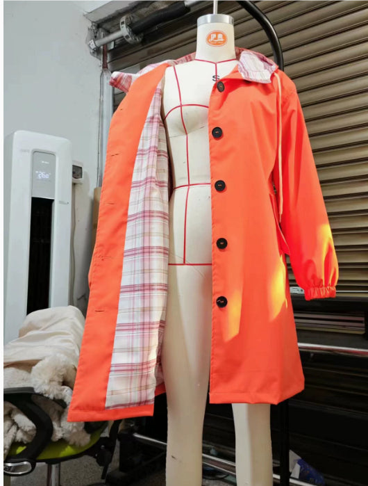 Urban Breeze Oversized Windbreaker Coat