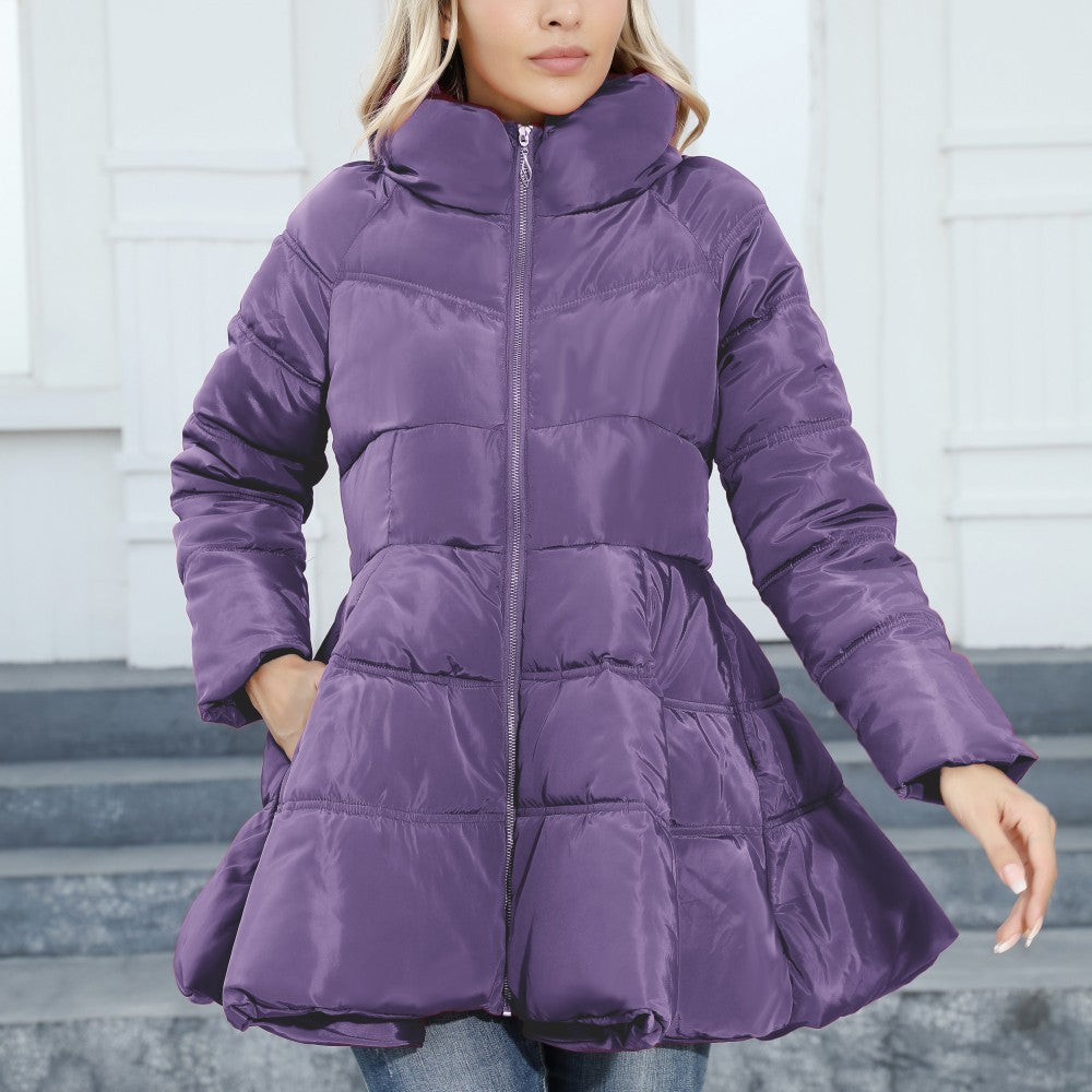 Winter Sculpted Big-Skirt Coat