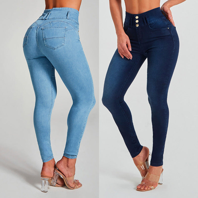High Waist Sculpting Skinny Jeans