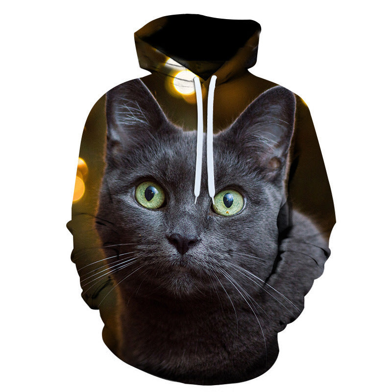 3D Cute Kitten Hoodie