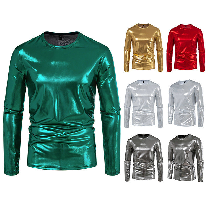 Long-Sleeve Glossy T-Shirt