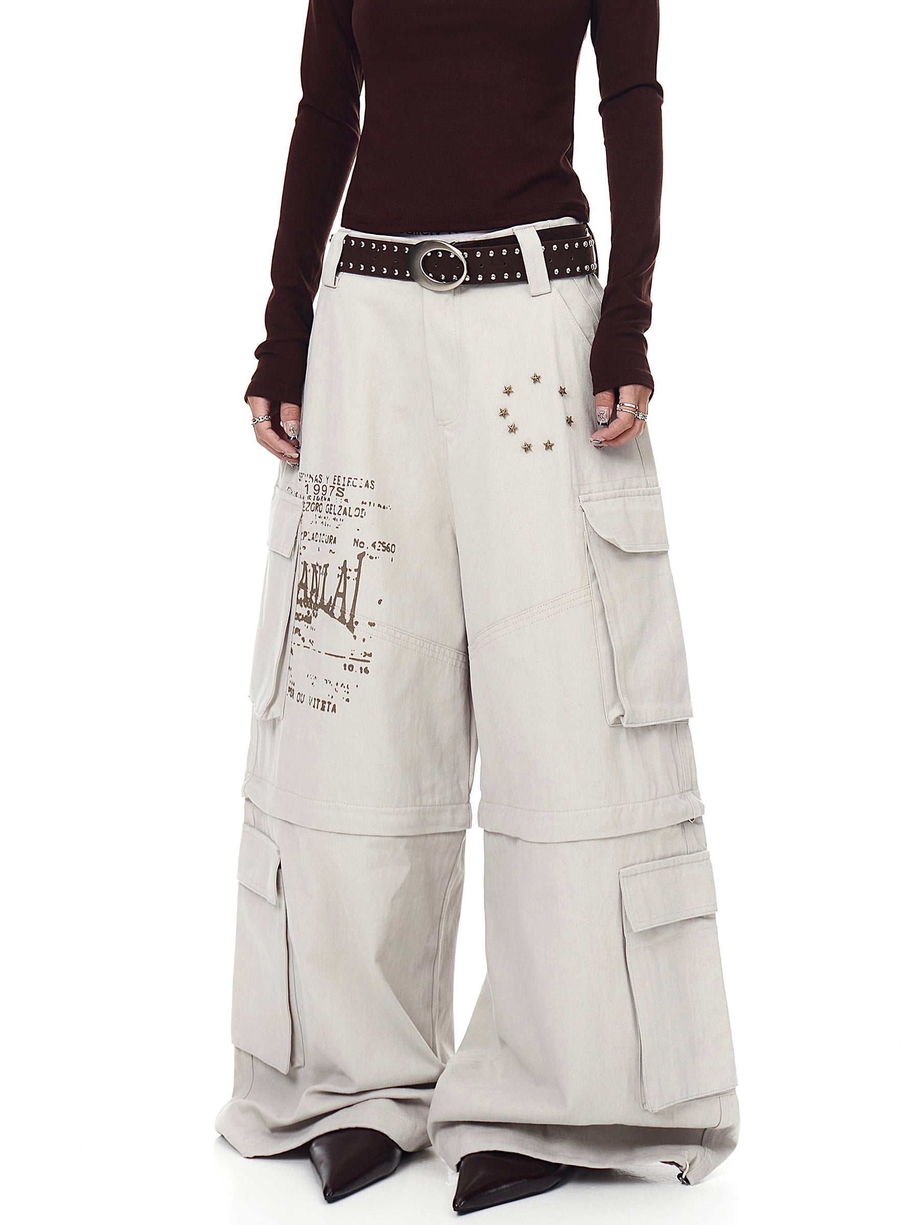Removable Multi-Pocket Cargo Pants