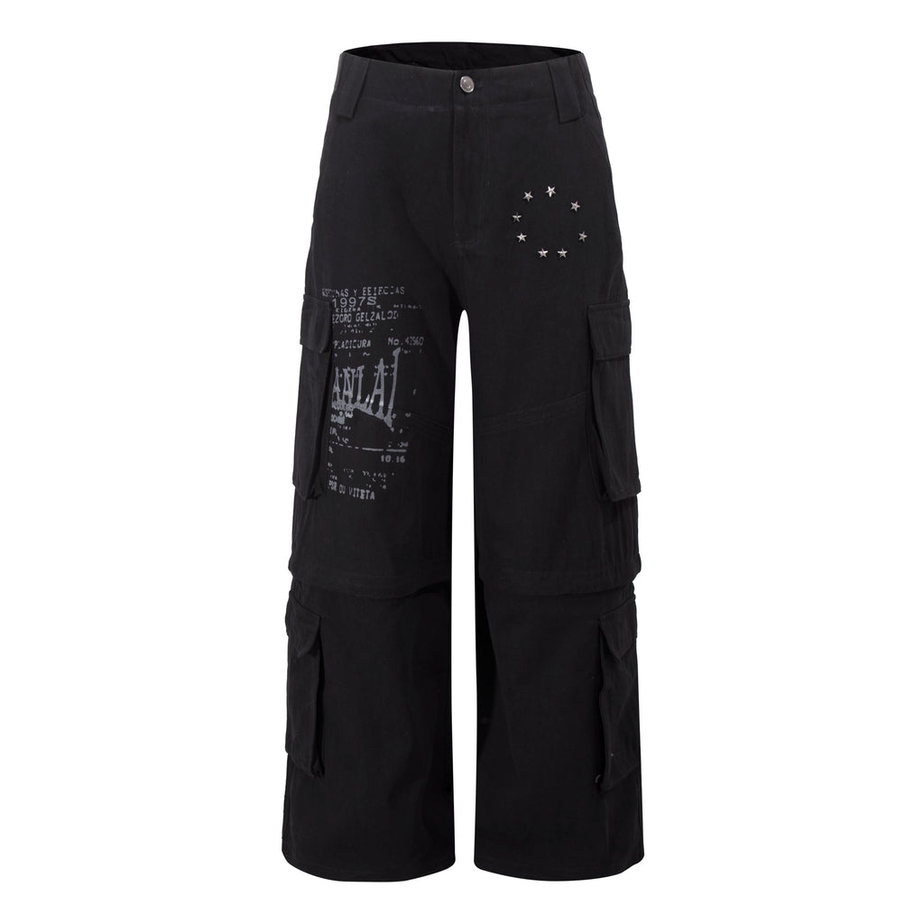 Removable Multi-Pocket Cargo Pants