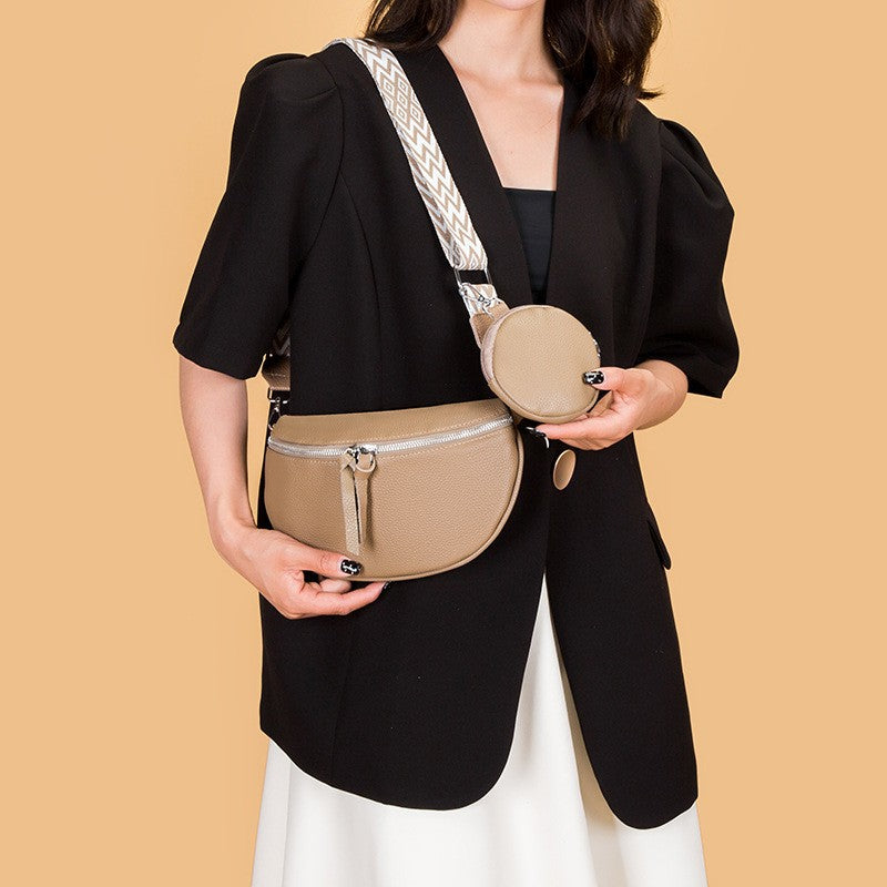 Genuine Leather Crossbody Belt Bag