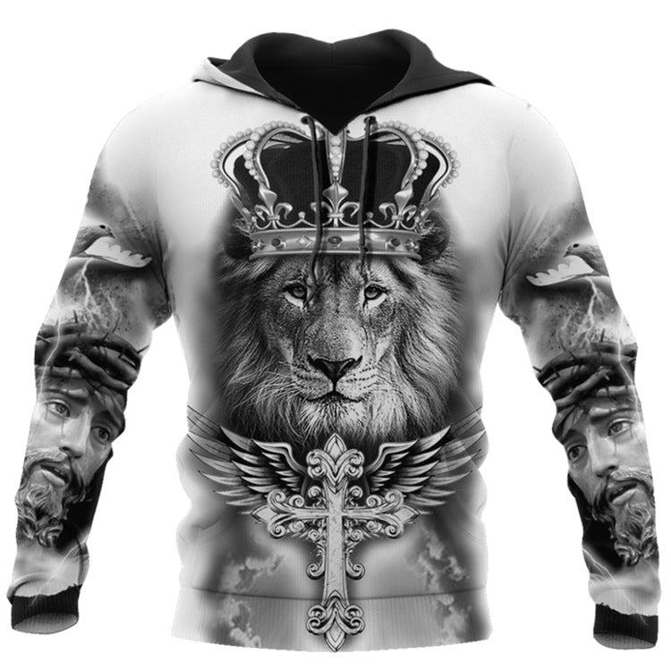 Trendy Animal Print Hoodie