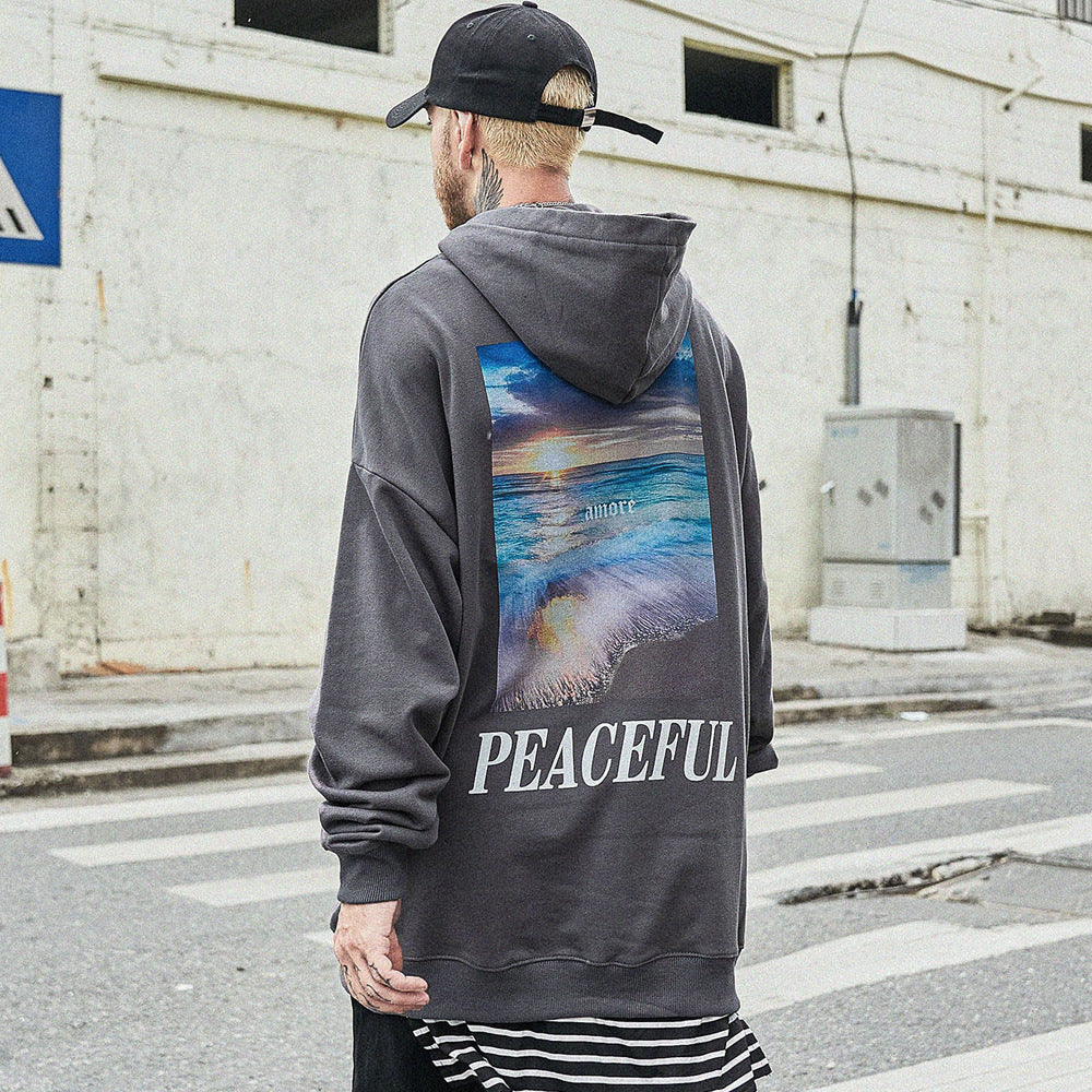 Autumn Landscape Loose Hoodie