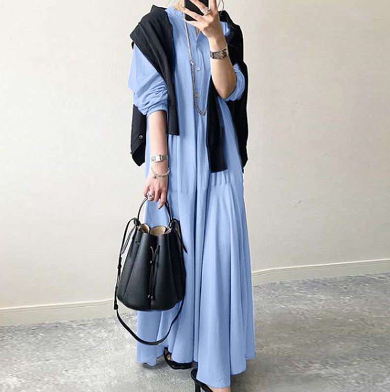 Cotton Linen Casual Retro Breeze Maxi Dress
