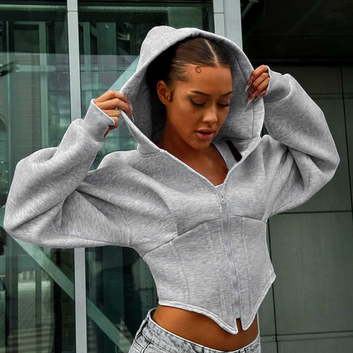 Corset Zip Hoodie