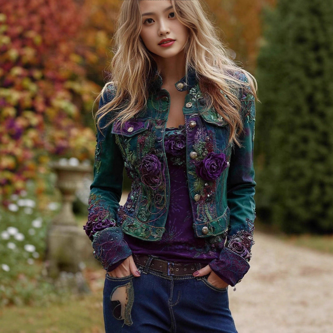 Vintage Patchwork Denim Jacket