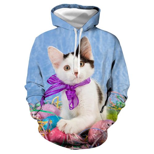 3D Cute Kitten Hoodie