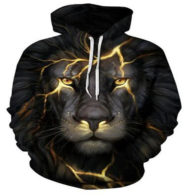 Trendy Animal Print Hoodie