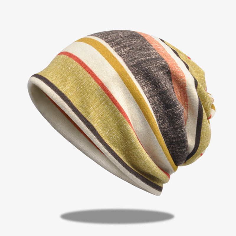 Urban Striped Scarf Hat