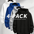 4-Pack Unisex Heavyweight Pullover Hoodie