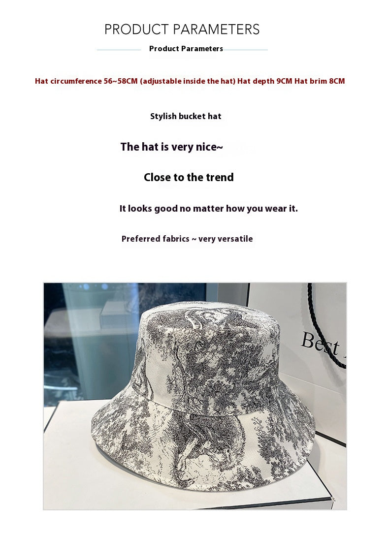 Women's Summer Minority Fashion Printed Bucket Hat