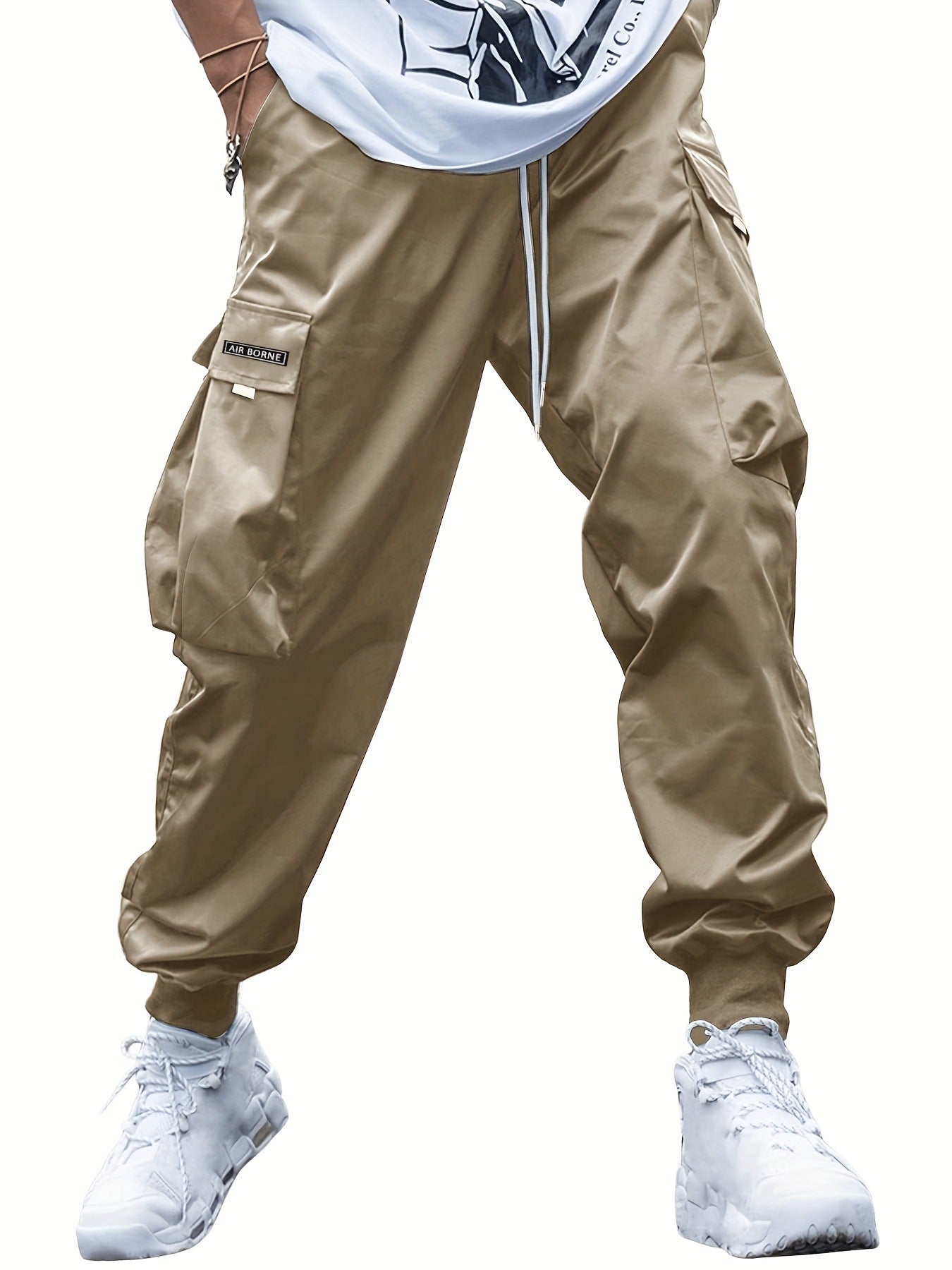 Drawstring Multi-Pocket Cargo Pants
